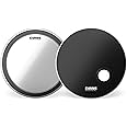 Evans EMAD System Pack, 22” (2pc) – Includes Batter Bass Drumhead and Resonant Drumhead -Externally Mounted Adjustable Damping System Allows Player to Adjust Attack and Focus Without Removing Drumhead