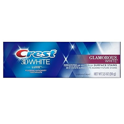 Crest 3D White Luxe Glamorous Toothpaste, Vibrant Mint, 3,5 Ounce