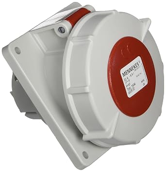 Mennekes CEE Wandsteckdose – 400 V, 16 A, 4-polig, IP44, Rot, Für Industrie & Außenbereich