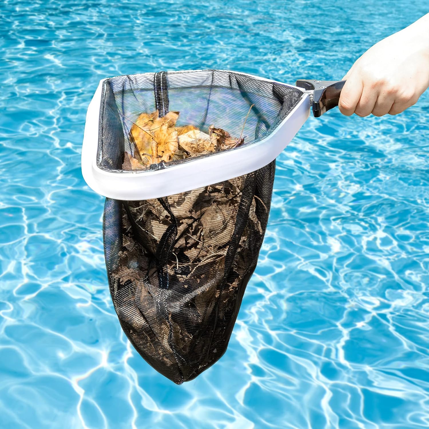 Milliard Pool Skimmer Net Leaf Rake with Deep Bag, Professional Heavy Duty Mesh, Commercial Size : Garden & Outdoor
