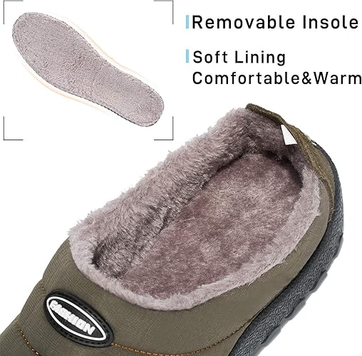 Mishansha Heren Dames Winter Warm Gevoerde Pantoffels Met Dikke Zool Maat 35 46 Amazon Nl