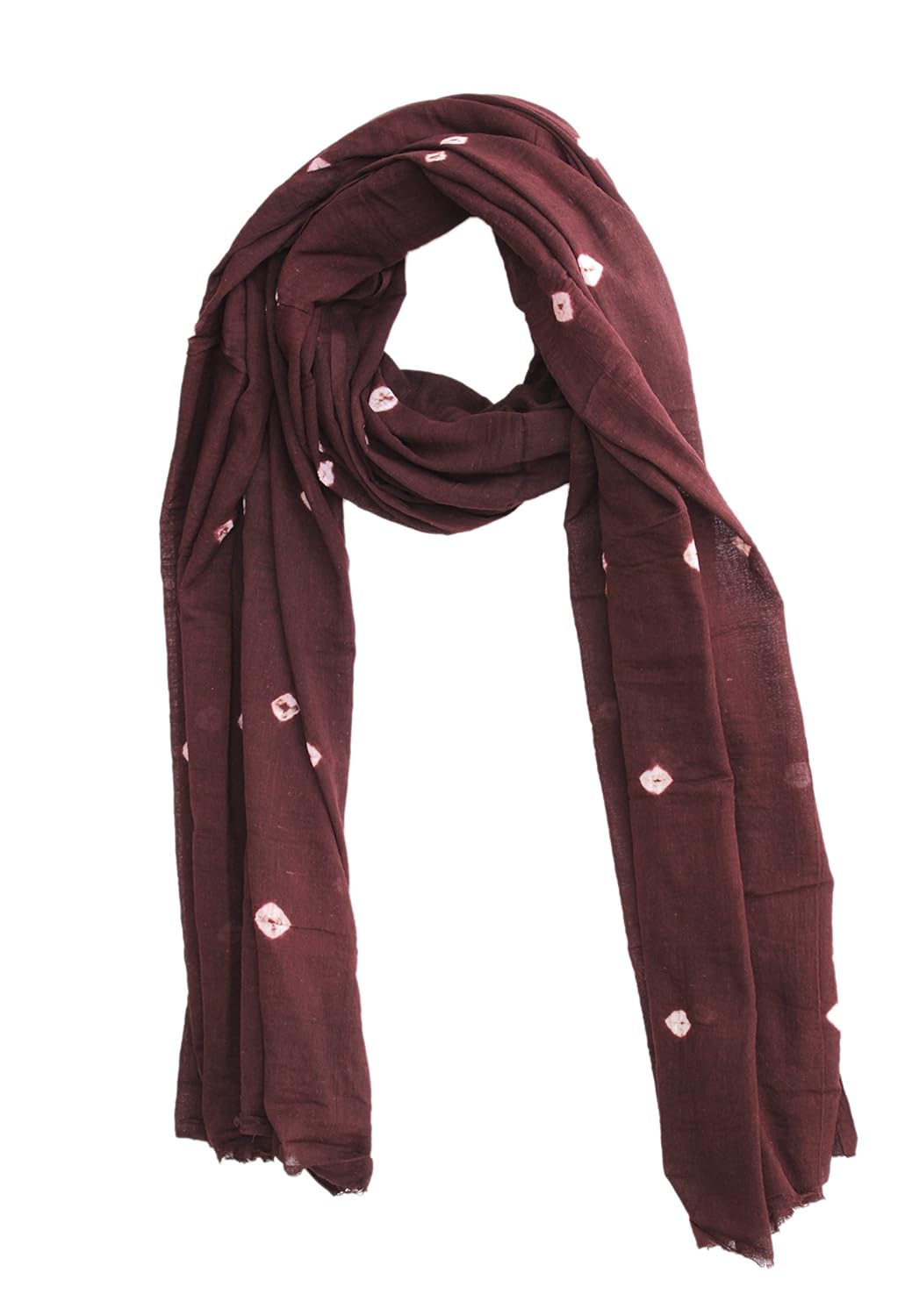 color nirvana women's cotton solid plain bandhani dupatta