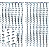 PEUTIER 2-Pack Cowgirl Boot Metallic Tinsel Foil Fringe Curtains, 78.7 x 39.3 Inch Cowgirl Birthday Party Decorations for Cowboy Last Rodeo Bachelorette Backdrops Disco Party Supplies