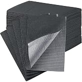 JMU Black Dental Bibs, 3-Ply Disposable Dental Bibs 50 Pack Tattoo Bib | 13"x18", 2-Ply Paper 1-Ply Film, Waterproof, for Dental Clinic Tattoo Shop Nail Salon