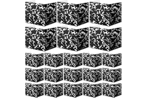 Chivertion 24 Pcs Composition Book Desk Dividers Privacy Folders Testing Dividers for Students Marble Texture Trifold Table Desk Privacy Panel Test Folders for School Teacher Student Study Test Home