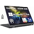 Lenovo IdeaPad Flex 5 16"" 2-in-1 2.5K IPS Touchscreen Laptop, Intel Core i7-1255U, 16GB RAM, 512GB SSD, Backlit Keyboard, Fingerprint Reader, Win 11 Pro, Storm Grey, 32GB Hotface USB Card, Gray