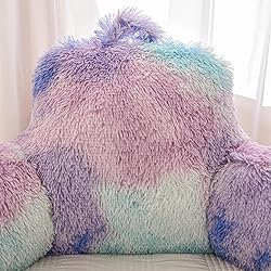 A Nice Night Faux Fur Reading Pillow Bed Wedge