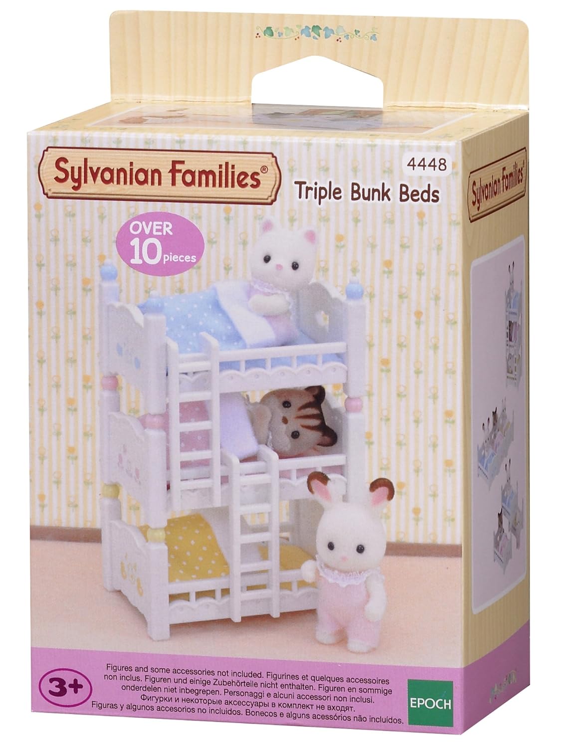 sylvanian triple bunk bed set