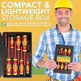 BLOSTM Insulated 8pc Screwdriver Set 1000V VDE Hardened Tips Case view 7