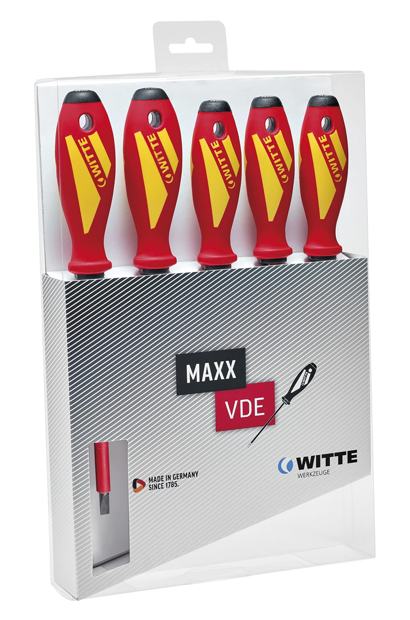 WITTE 653747 - Juego de 7 destornilladores MAXX VDE (PL/PH)