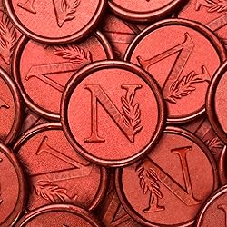 25Pcs Red Wax Seal Stickers Handmade Vintage