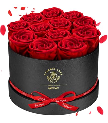 Amazon.com: 12 Flower Forever in Elegant Box, 100% Preserved Real
