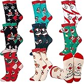 Skicuff 8 Pairs Christmas goose Socks Gifts for Women Men Xmas Family Stocking Stuffers for Chicken animal Lovers Gifts