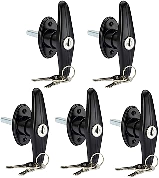 Amazon Com Recpro Truck Cap Lock T 311 Topper Window T Handle For Leer A R E Bauer K127 Key Tonneau Cap Cover Lock T 311 T Handle For Leer Century Bauer K127 Cylinder Key 5 Pack