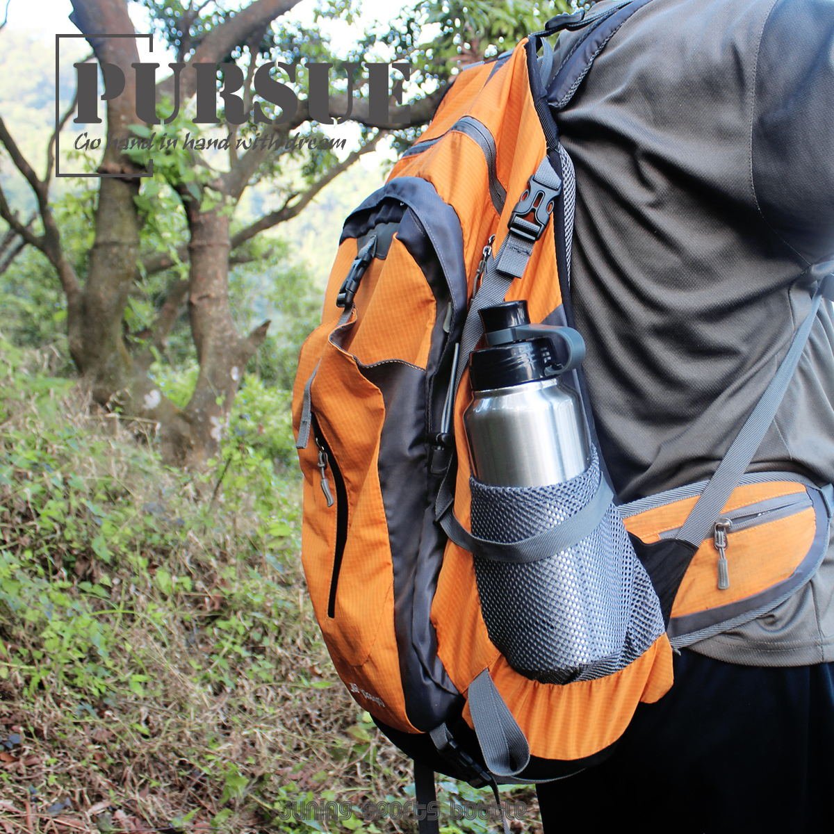 Stainless Steel Sports Water Bottle Double Wall Vacuum Sealed 32 Oz JUNING