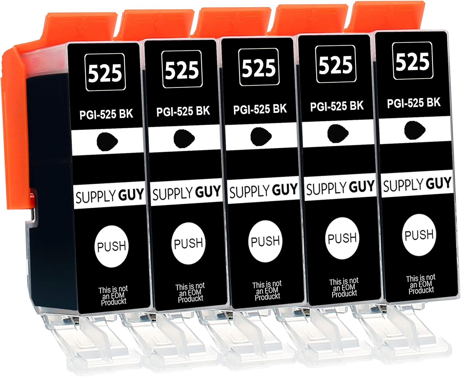 Supply Guy 5 Ink Cartridges compatible with Canon PGI-525 PGBK Black for Pixma IP4850 IP4950 IX6550 MG5140 MG5150 MG5200 MG5240 MG5250 MG5300 MG5340 MG5350 MG6150 MG6250 MG8150 MG8240 MG8250 MX715