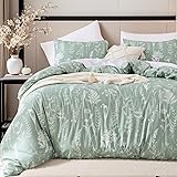 JANZAA Queen Comforter Set Sage Green Comforter