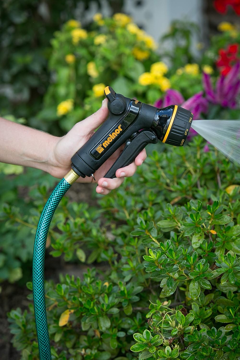 Melnor 65039-AMZ XT Metal Front Trigger Nozzle with QuickConnect Product Adapter Set, Multi-Pattern : Garden & Outdoor