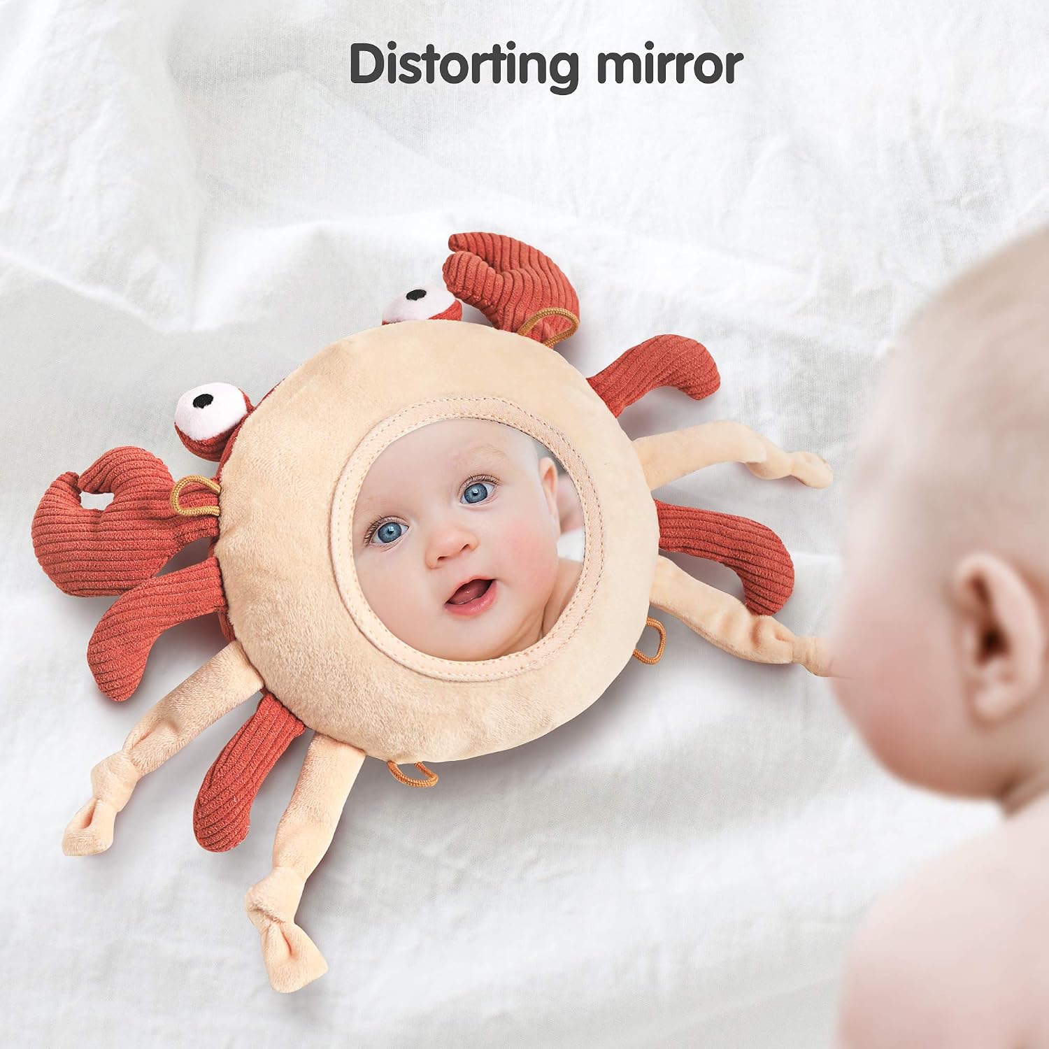 TUMAMA Baby Hanging Toys Tummy Time Mirror for Crib Mobile Activity Plush Animal Stroller Soft Sets for 0-12 Months, Newborn - Image 3