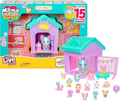 Little Live Pets LLP Puppy House Playset 15 Mini Collectible Puppies