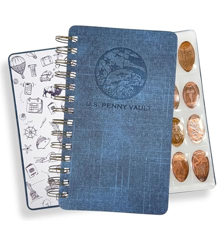 thumbnail interactive-video image 1 of Elongated Pressed Penny Souvenir Album Book - Fast Free Shipping 1 of 6