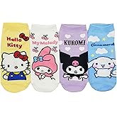 JJMax Women's Kitty Cute Cartoon Cotton Blend Ankle Socks Sets