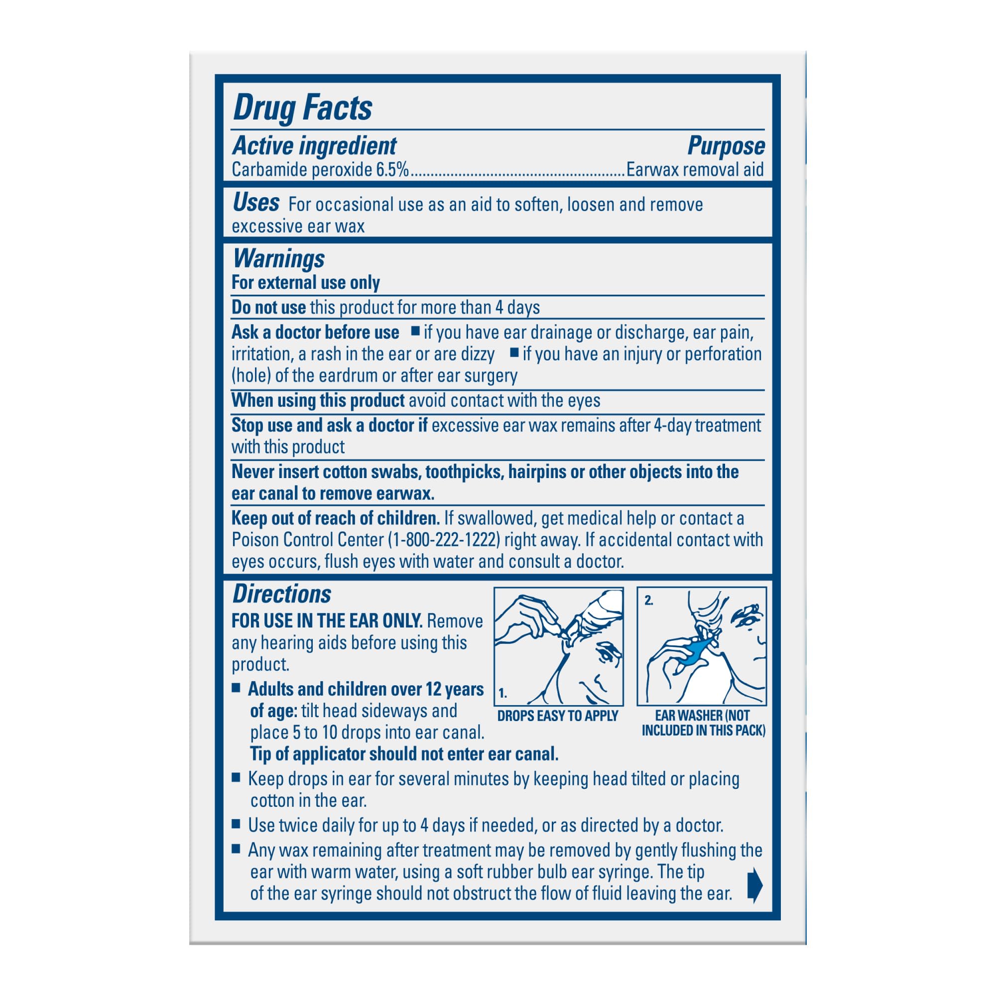 Murine Ear Wax Removal Drops, 0.5 oz Ear Drops Bottle