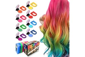 HEQXWL 8 Colors Temporary Hair Chalk Hair Dye，Applicable to Girls Kids Adults，Washable Hair Chalk for Girls Birthday Christmas Cosplay Hair DIY Party