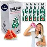 Bolero- Sugar Free Drink Mix Packets Watermelon Fruit Flavors | Powdered Flavored Water Packets | 12 Large Sachet On The Go Packets