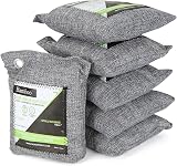 MIVIDE 6Pcs 200g Activated Bamboo Charcoal Air Purifying Bags view 1