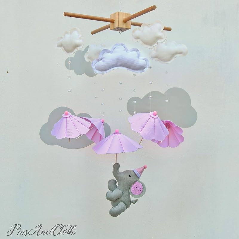 elephant nursery mobile