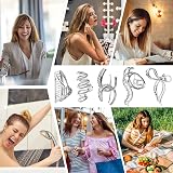 UMILKI 5Pcs Metal Hair Claws Large Clips Strong Hold for Thick Hair Women Girls view 6