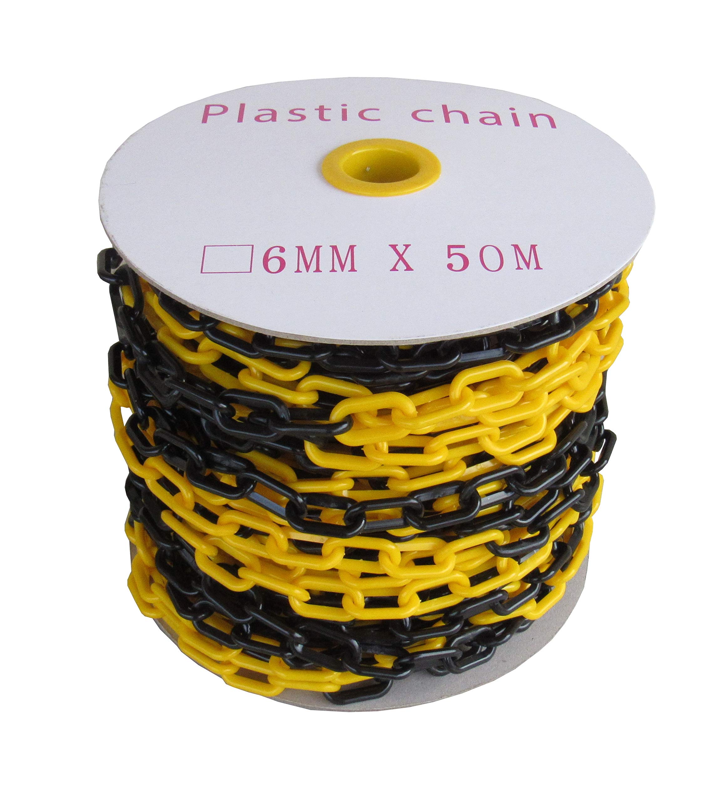 SNS SAFETY LTD Black and Yellow Plastic Chain 6mm 50.0 Meters (164 feet)