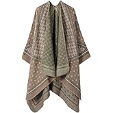 Poncho Shawl Wraps for Women, Women's Soft Warm Ponchos Sweaters Open Front Travel Poncho Cape for fall winter Spring