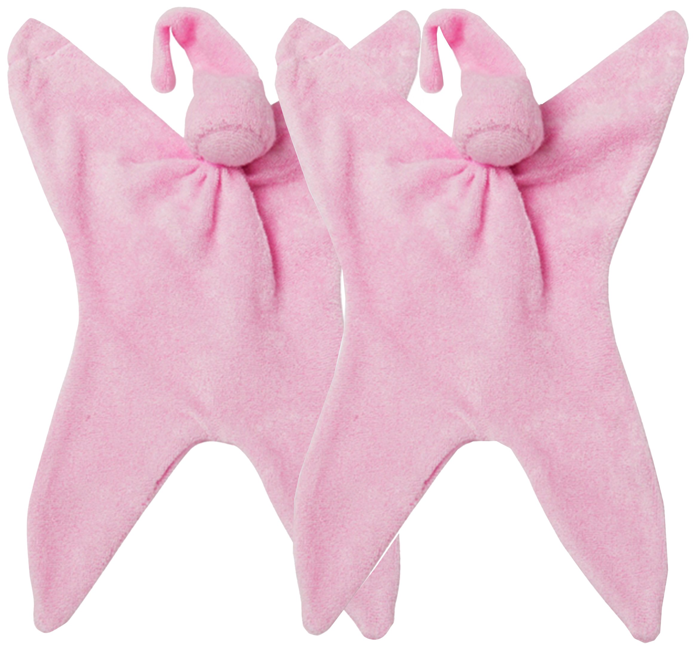 CUSKI Miniboo 2 Pack, Prem Baby Comforter, as used within NHS (Pink)