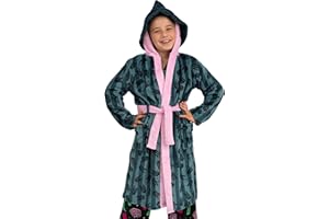Wicked Girls Bathrobe, Elphaba & Glinda Kids Bathrobe With Pointed Hood, Elphaba Girls Robe