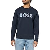 BOSS mens Shade Embossed Logo Crew Neck Sweatshirt