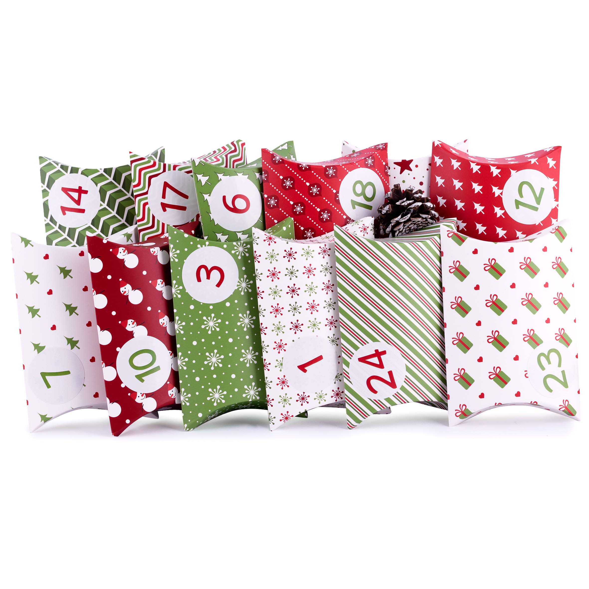 Pillow Green Advent Calendar 24 Pieces