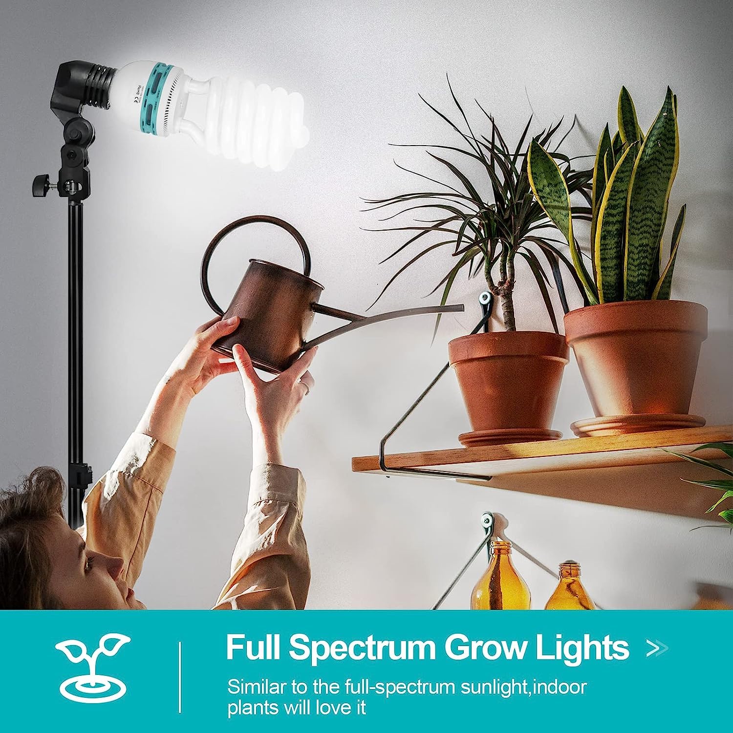EMART Full Spectrum Light Bulb, 105W Spiral CFL 5500k Daylight for Softbox Lighting Kit, Replacement Lamp for Photography Photo Video Studio, Household Use, Portrait Shooting -2PACK