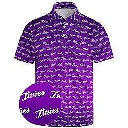 Xdceu Golf Polos for Men - Funny Golf Shirts Print