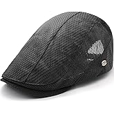 Taidor Mesh Cap Breathable Summer Newsboy Hat Adjustable Beret Ivy Cap Irish Cabbie Driving Fishing Hats