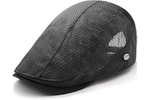 Taidor Mesh Cap Breathable Summer Newsboy Hat Adjustable Beret Ivy Cap Irish Cabbie Driving Fishing Hats