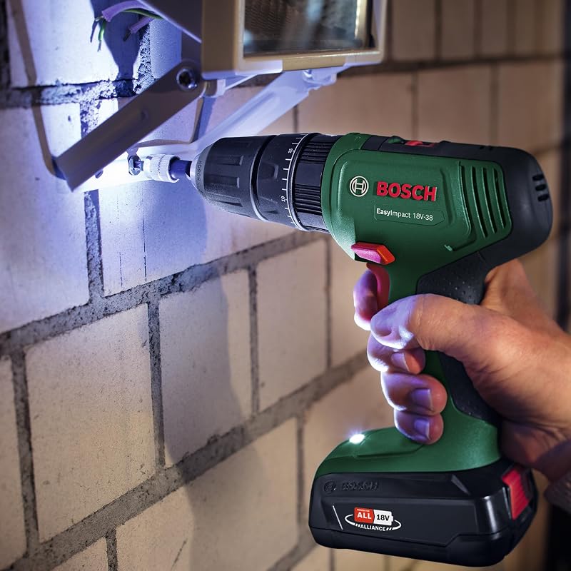 Trapano avvitatore a batteria EasyDrill 18V-38 (1 batteria da 2,5 Ah; sistema 18 volt; in custodia per il trasporto)