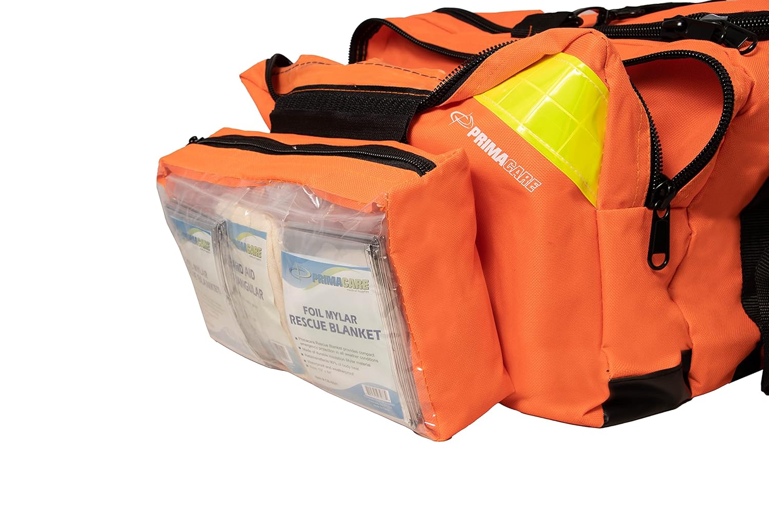 Primacare KB-4135-O First Responder Bag for Trauma, Professional Compartment Kit Carrier for Emergency Medical Supplies, Orange, 21x15x5 inches: First Aid Kits: Health & Personal Care