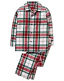 Gymboree Boys' 2 Piece Pajama Set, Plaid Dog, L
