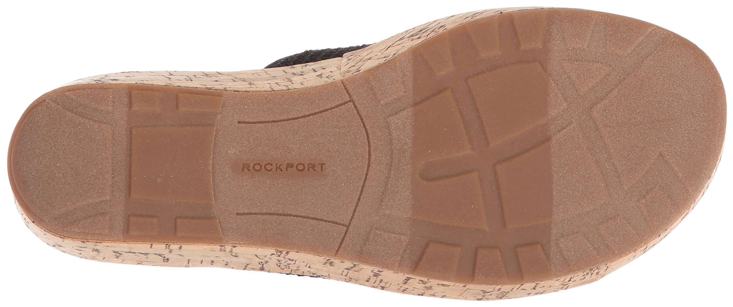 Rockport Women's Lanea Woven Slide Sandal, Black, 7.5 W US - Image 4