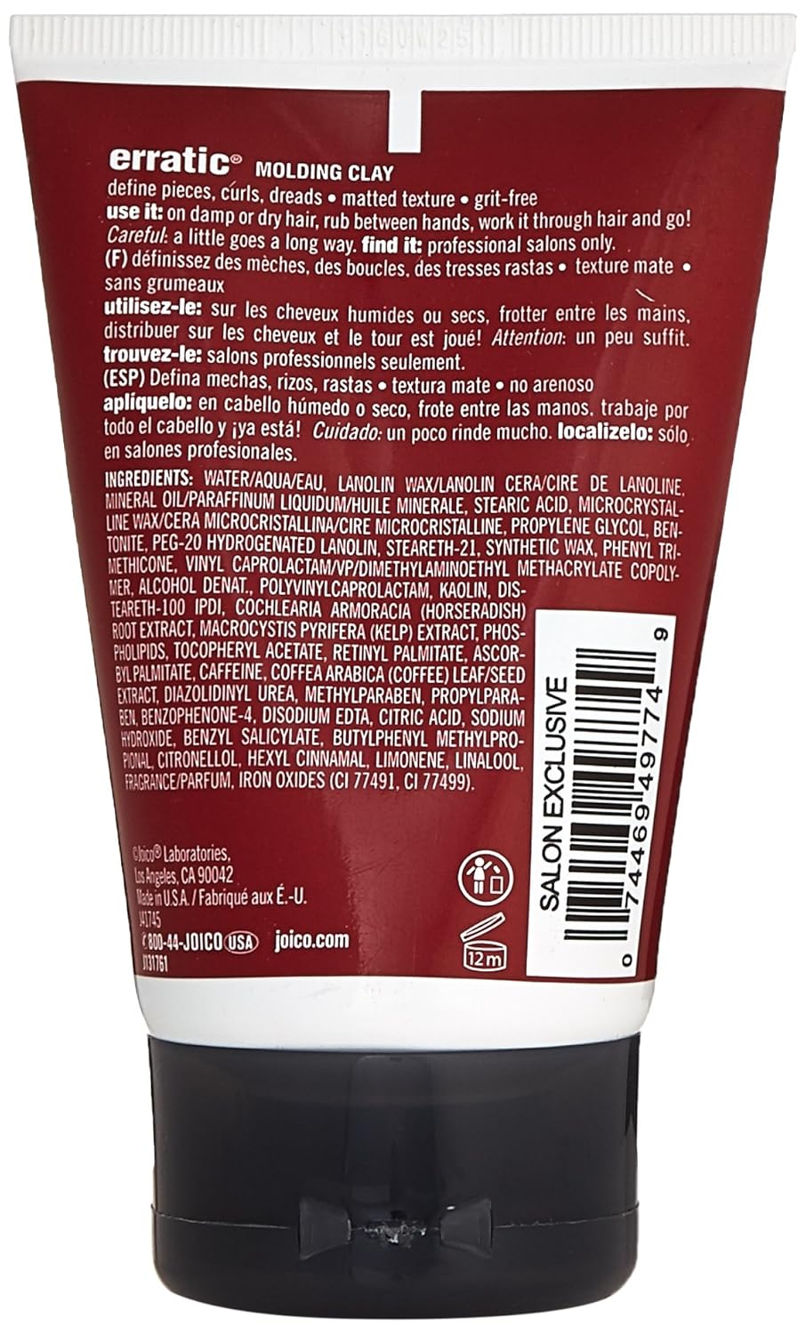 Joico ICE Erratic Molding Clay 3.4 fl oz: Premium Beauty