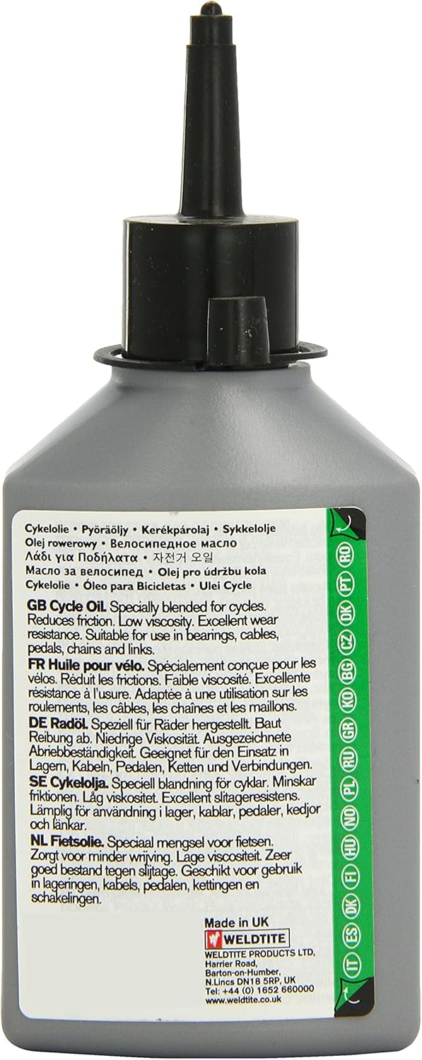 WELDTITE TF2 All Purpose Cycle Oil - Water Resistant Lubricant for Bikes 125 ml, All Purpose Cycle Oil, 125 ml, 125ml - Image 3