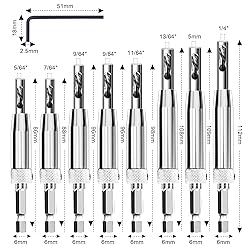 AIMLENTOOL 17pcs VIX Bits Self Centering Drill Bit