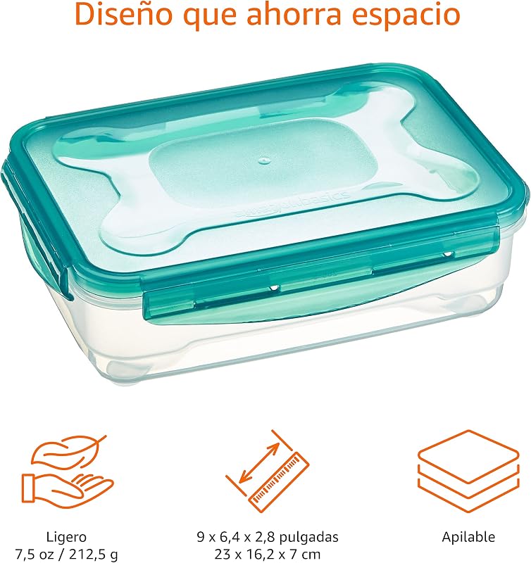 Recipientes herméticos com tampa de plástico sem BPE, empilháveis e adequados para frigorífico/congelador, micro-ondas e máquina de lavar loiça. Conjunto de 3 peças de 1,2 l, translúcido